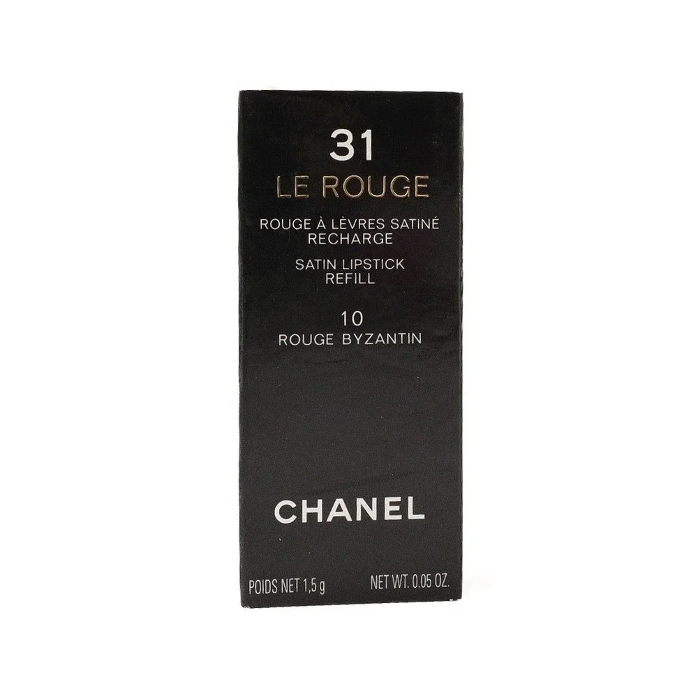 Chanel - 31 Le Rouge Satin Lipstick Refill - 10 Rouge Byzantin - 0.05 oz / 1.5 g